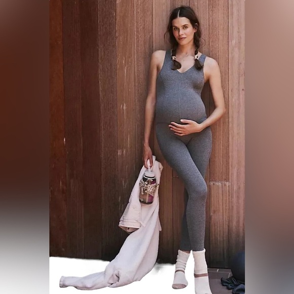FP Movement x Hatch Never Better Heather One-piece Gray Heather Free People M - Picture 1 of 9